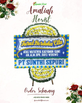 Papan Bunga Duka di Tabukan Utara