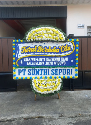 Papan Bunga Duka di Tabukan Utara