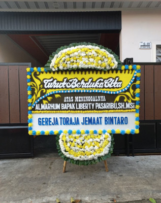 Papan Bunga Duka di Tabukan Utara