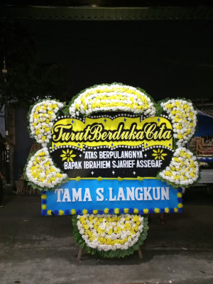 Papan Bunga Duka di Tabukan Utara
